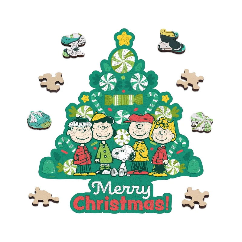 Snoopy Christmas Wooden Puzzle