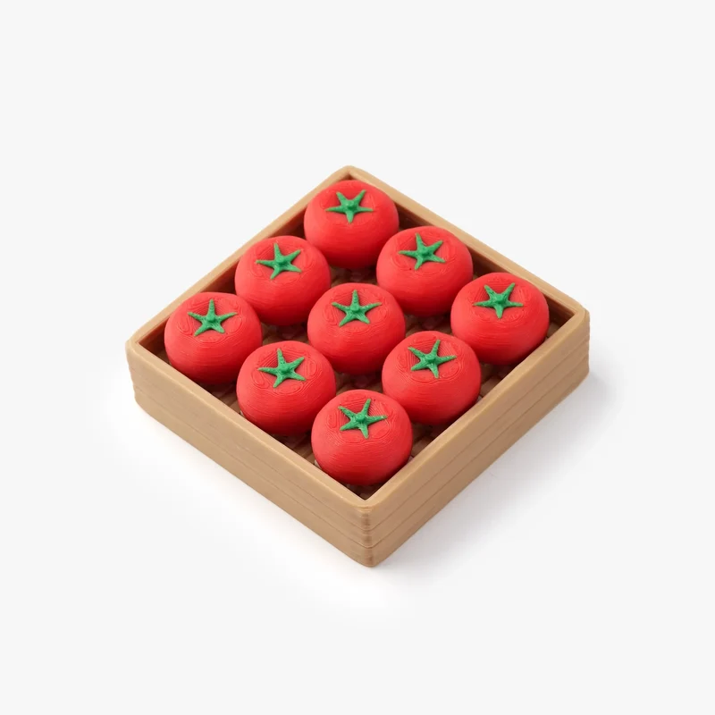 3D Printed Tomato Food Clicker Fidget