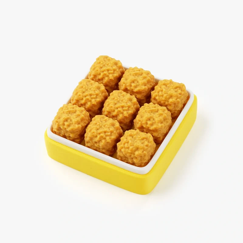 3D Printed Popcorn Chicken Clicker Fidget