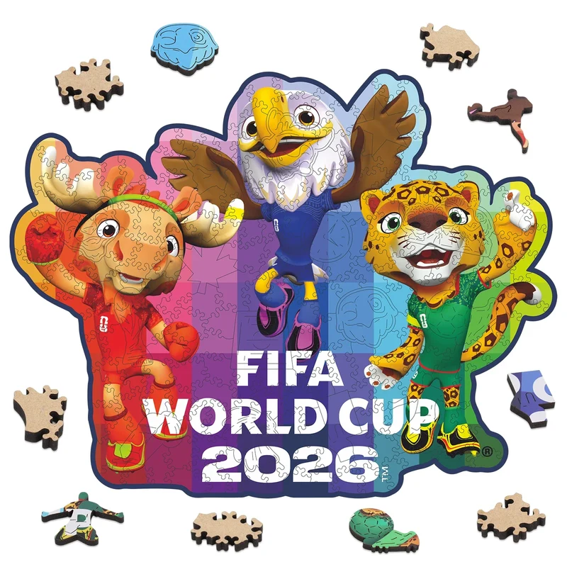 FIFA World Cup 2026 Mascots Wooden Puzzle