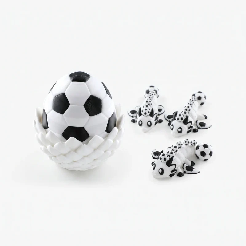 Articulated Soccer Football Dragon and Egg