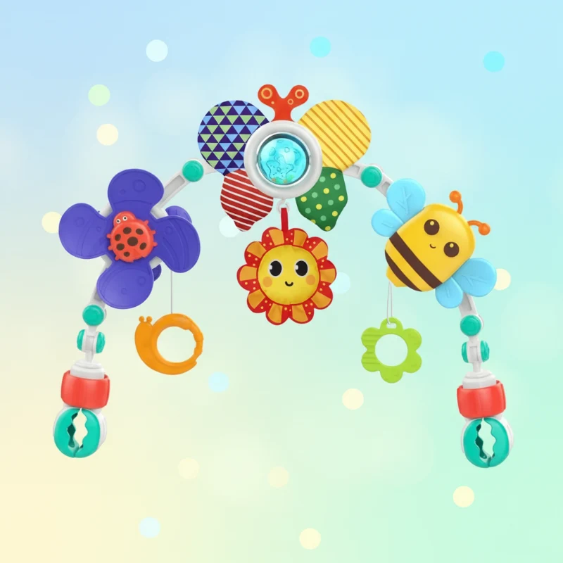 BuzzBloom – Färgglad & interaktiv – Lekbåge för spädbarn