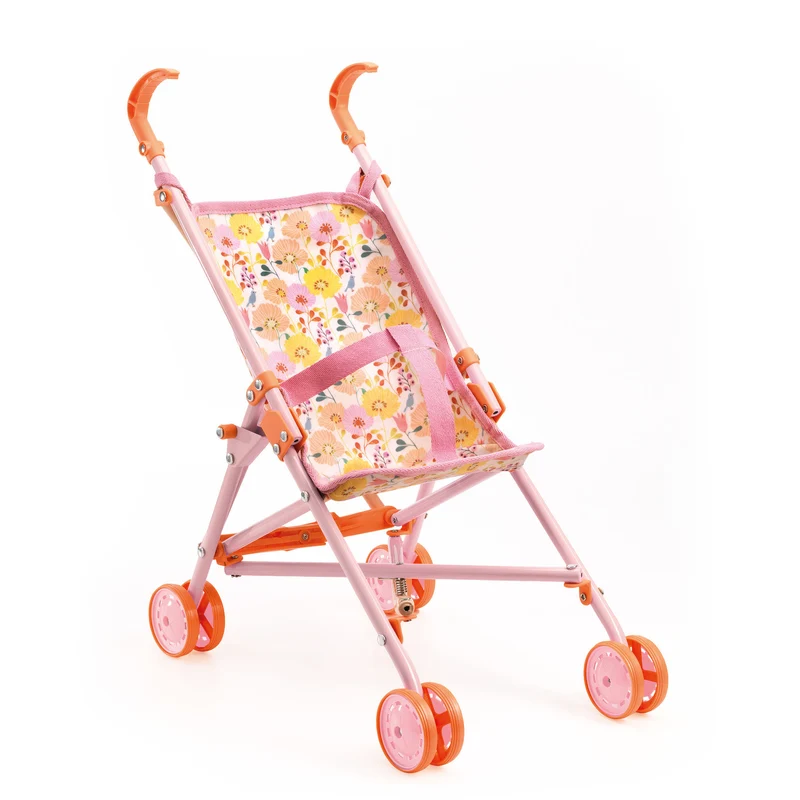 Djeco Flower Dockvagn för dockor 30-34cm