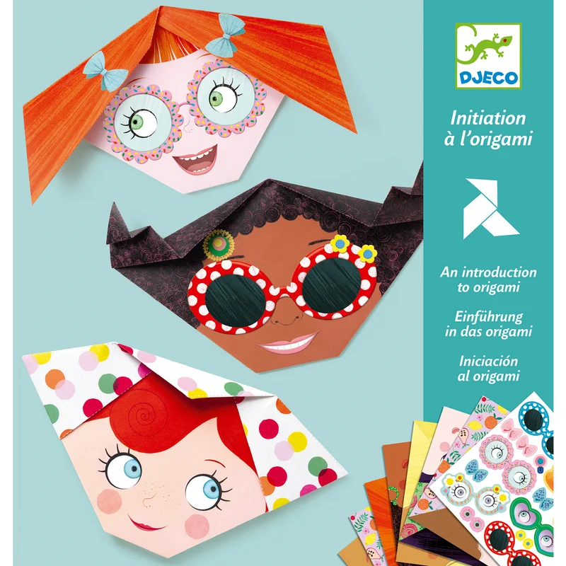 Djeco Pysselbox Origami Pretty faces