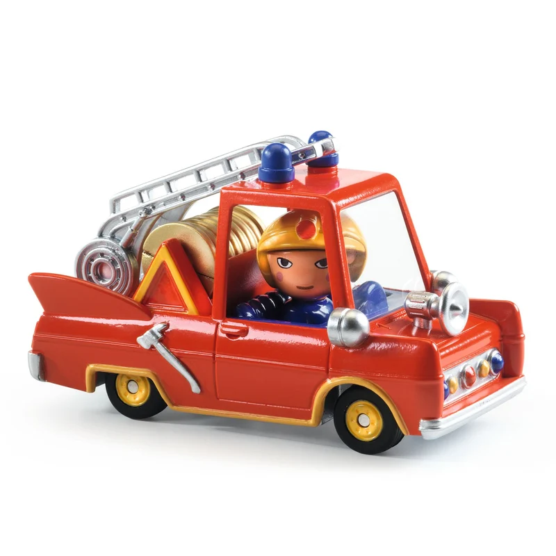 Djeco Leksaksbilar Crazy Motors Little Fire Truck