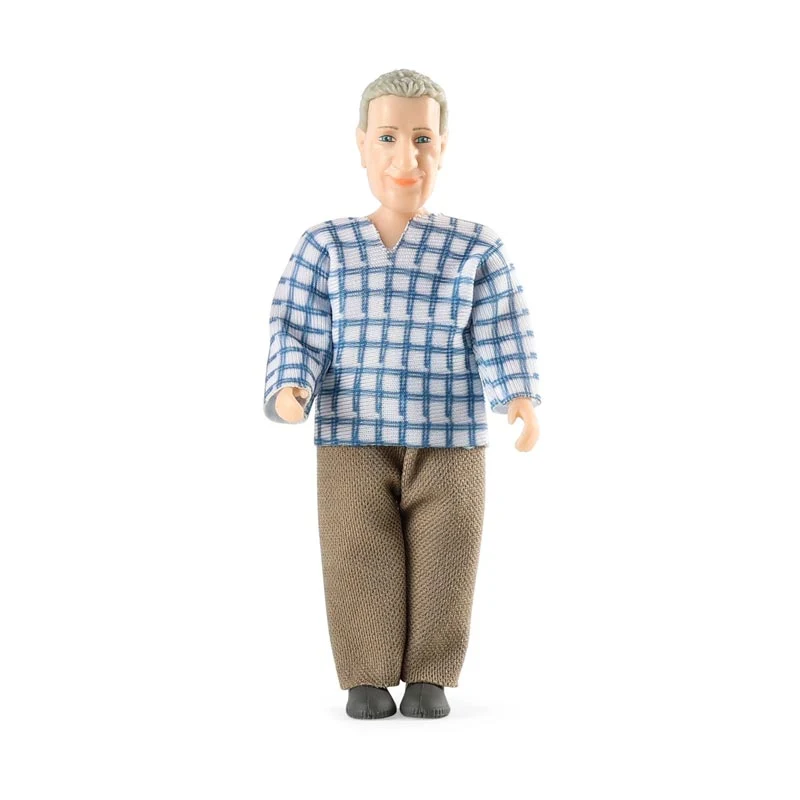 Lundby Dockhus Docka Charlie Äldre Man