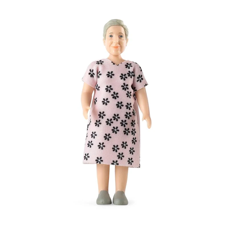 Lundby Dockhus Docka Charlie Äldre Kvinna