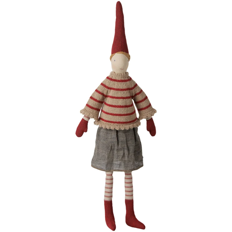 Maileg Pixy, Str. 3 - Pige - Stribet Strikket Sweater