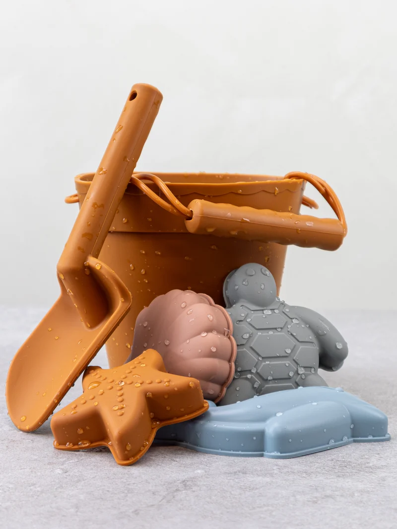 Lily & Lo Hinkset Silikon Terracotta (6 delar + nätkasse)