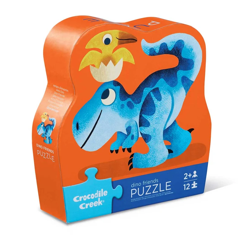 Crocodile Creek Minipussel Dino-vänner (12 bitar)