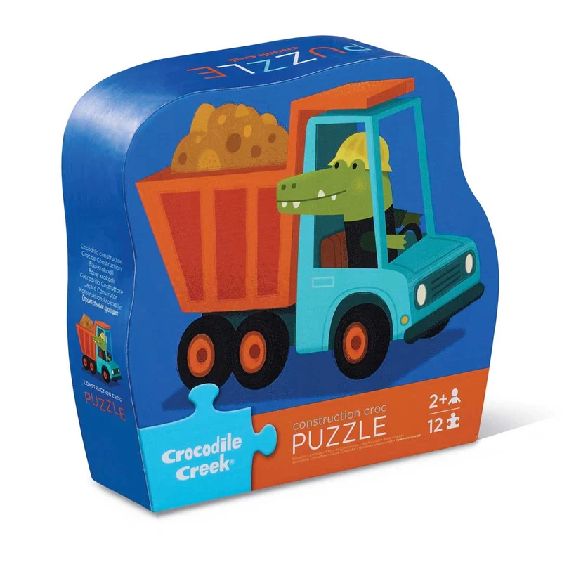 Crocodile Creek Minipussel Construction Croc (12 bitar)