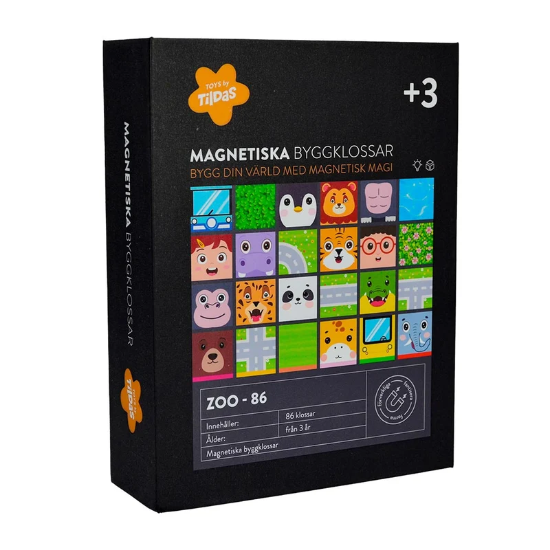 Tildas Magnetiska byggklossar Zoo (86 delar)