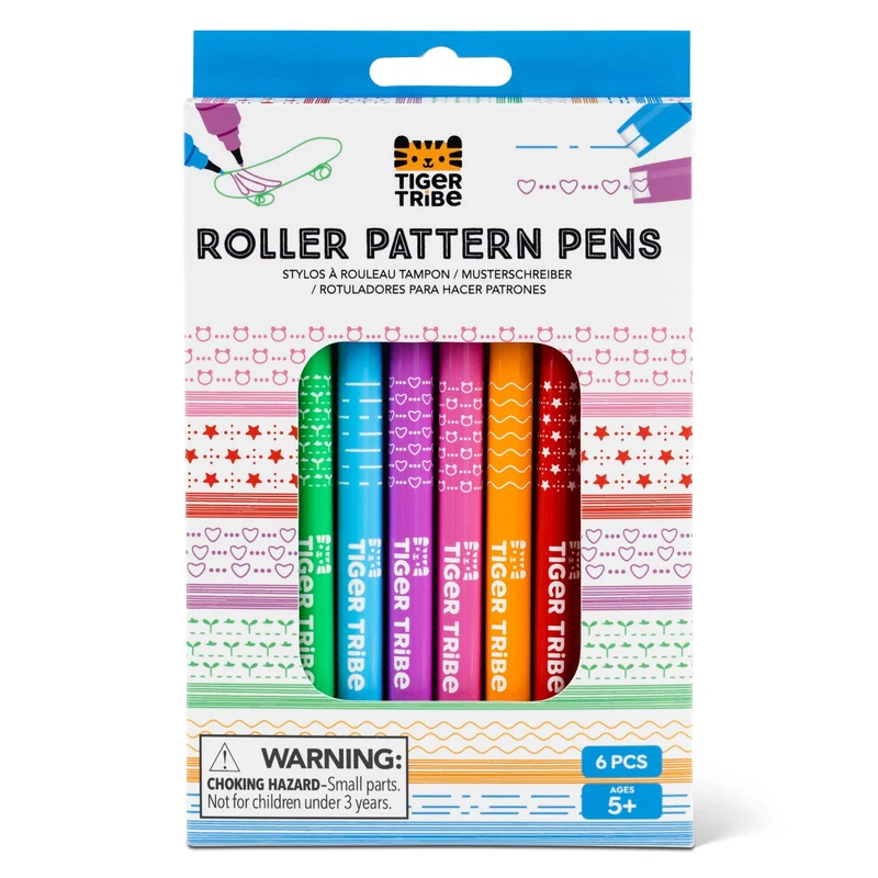 Tiger Tribe Tuschpennor Roller Pattern Pens
