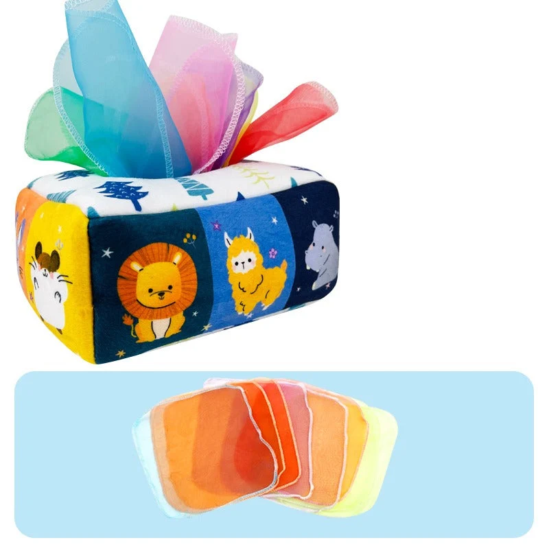 Tissue Box Leksak - Magiska näsdukar i en låda - Näsduksleksak