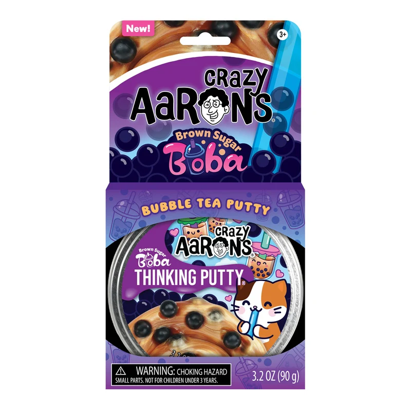 Crazy Aarons Tänjbar lera Brown Sugar Boba (10cm, 91g)