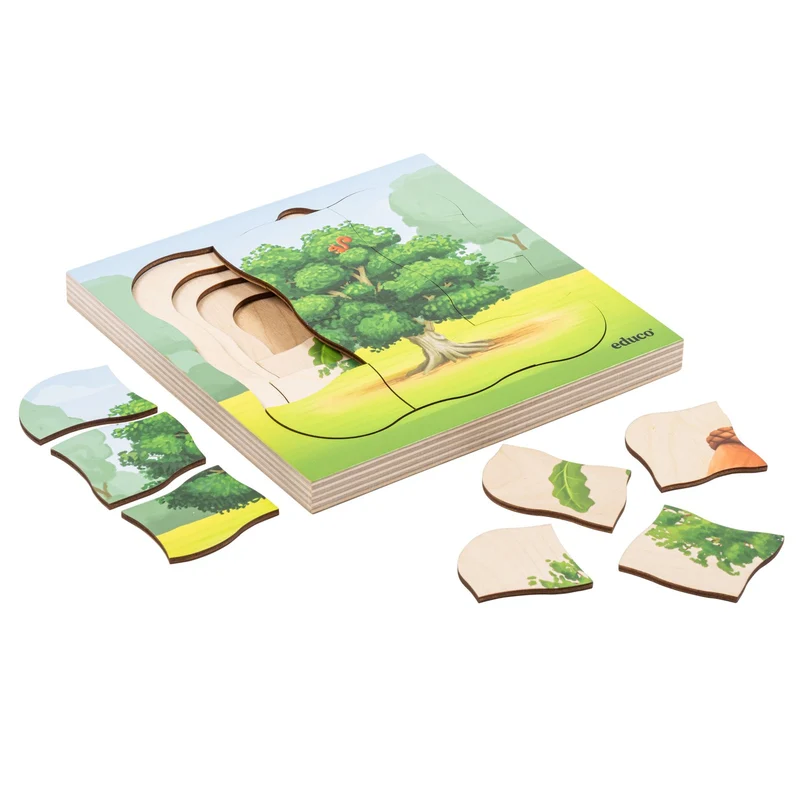 Puzzle évolutif dans la forêt - le chêne