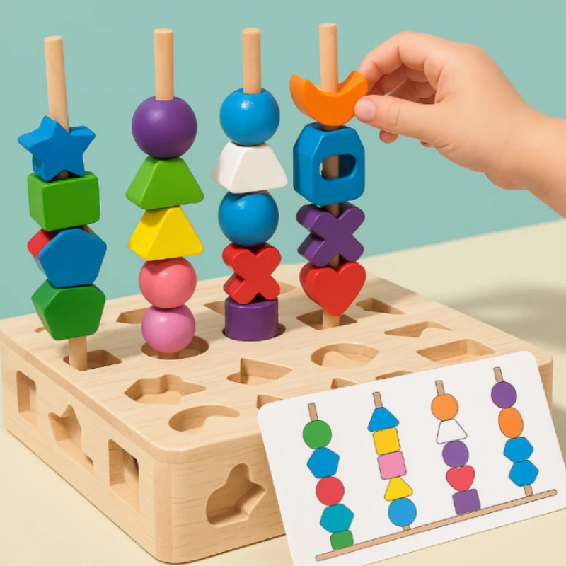 Färgglatt Montessori-pussel – uppmuntrar kreativitet
