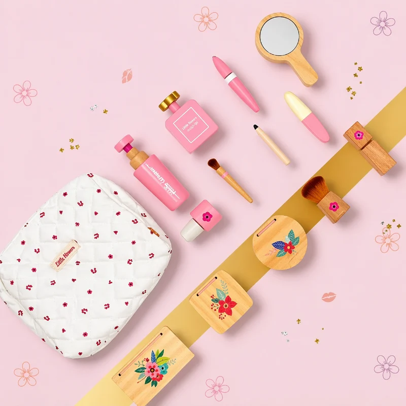 Wooden Makeup Play Set – Kreativitet & rollspel – Smink-set i trä
