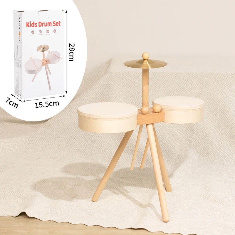 Kids Wooden Drum Toy – Musik & Kreativitet – Trumset