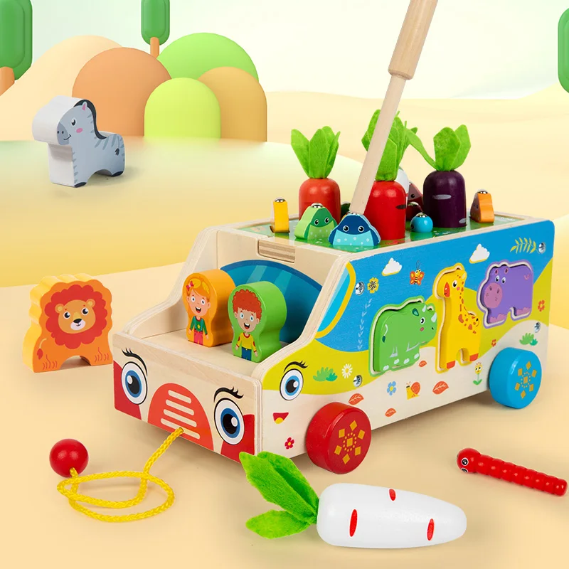 Montessori Animal Matching Toy – Lärorikt & interaktivt – Pusselvagn