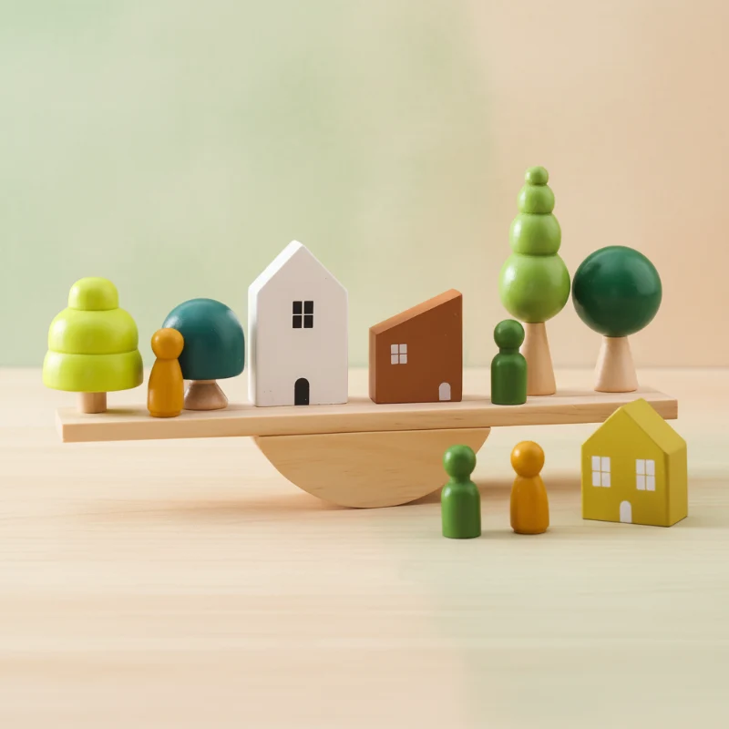 Wooden Forest Blocks – Kreativitet & utveckling – Byggklossar i trä