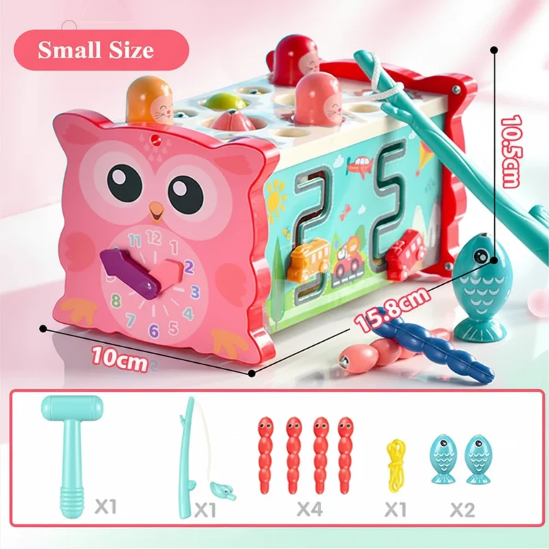 Montessori Hammering Toy – Motorik & inlärning – 8-i-1-lekset