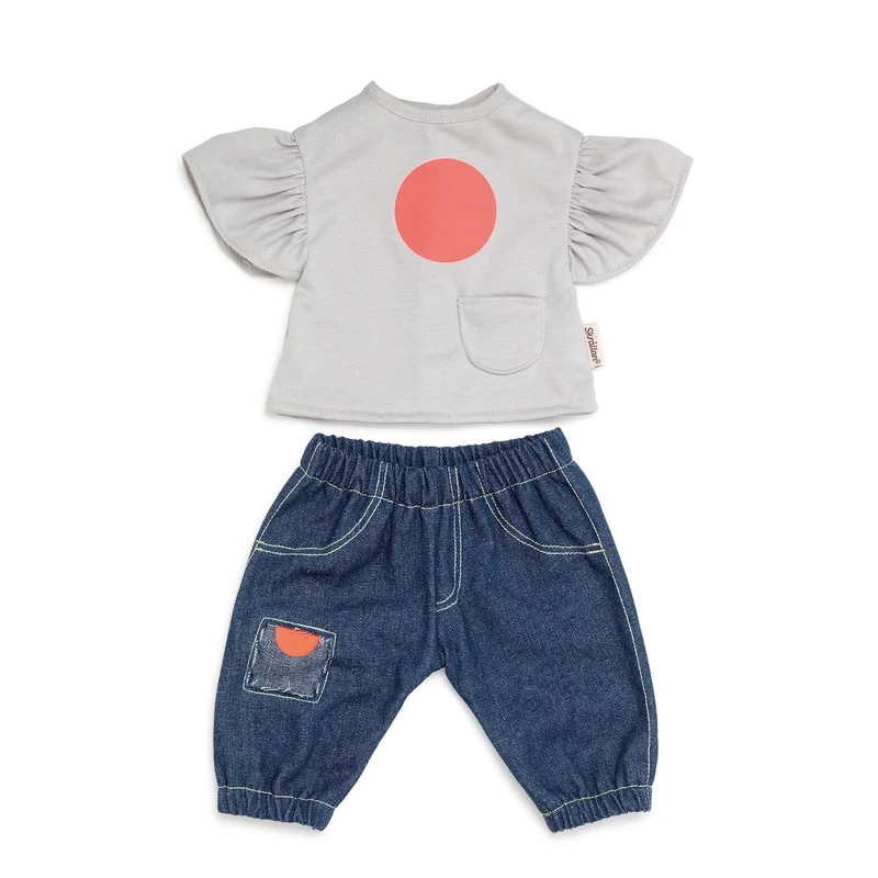 Dockkläder Jeans & T-shirt (För 41-46cm dockor)