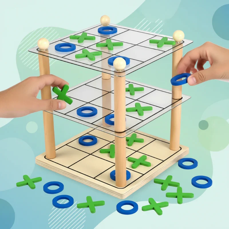 LogicTower – Pedagogiskt & Smart – Tre i rad 3D