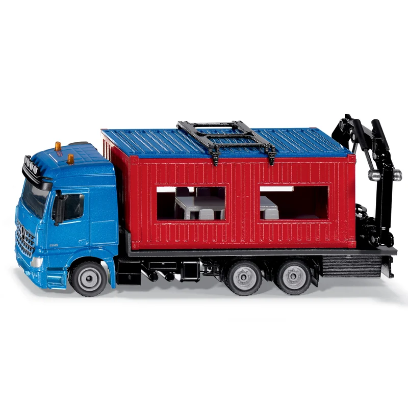 SIKU Lastbil med byggcontainer 1:50