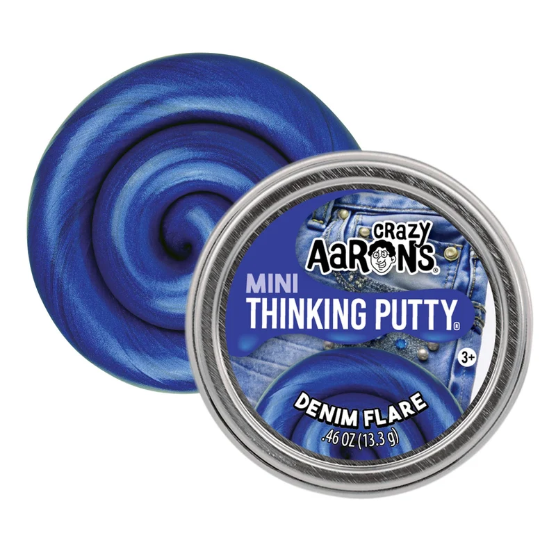 Crazy Aarons Tänjbar lera Mini Denim Flare (5cm, 13g)