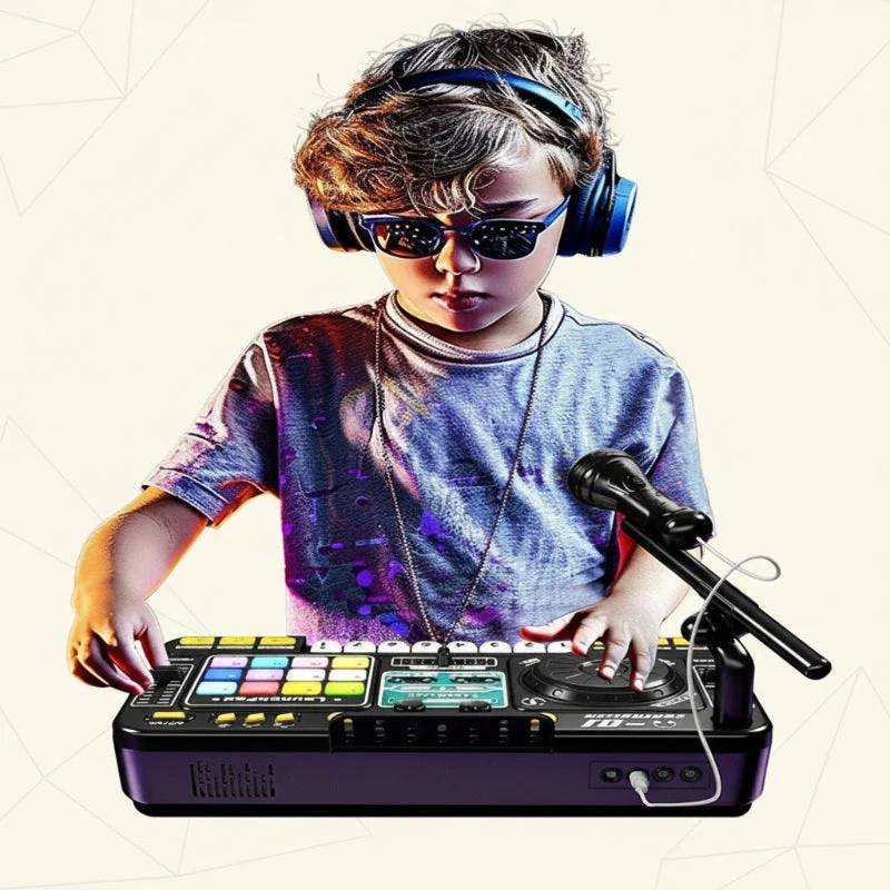 MiniDJ – Musikalisk & interaktiv – DJ-mixer-leksak