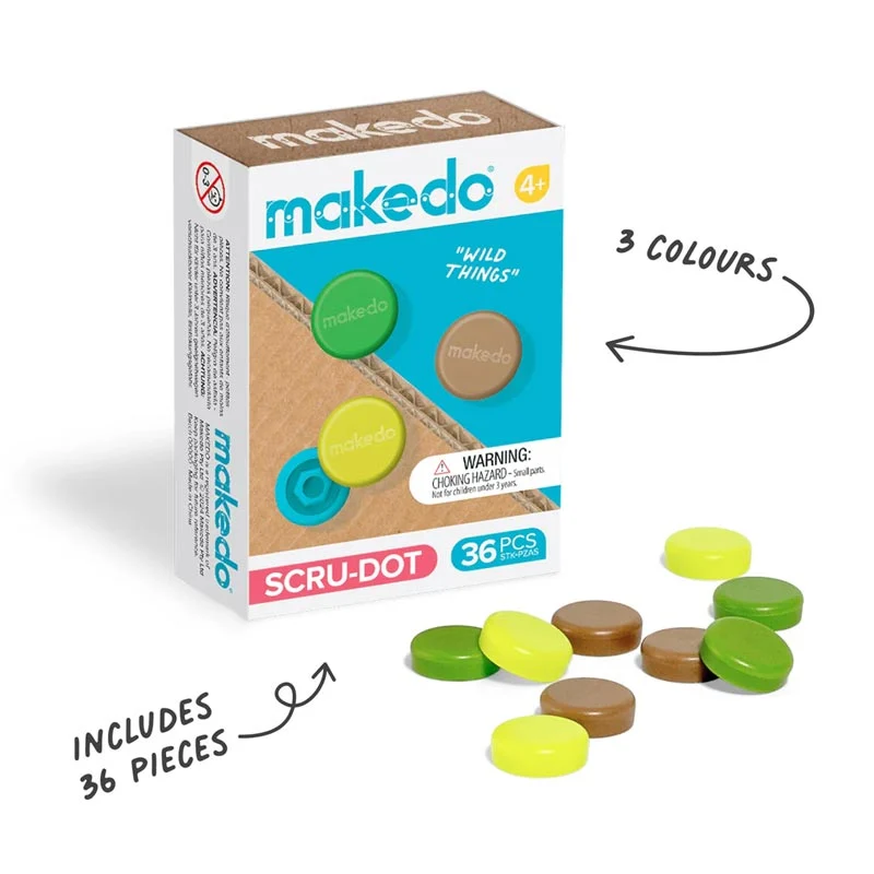 Makedo Byggdelar Scru-Dot Wild Things