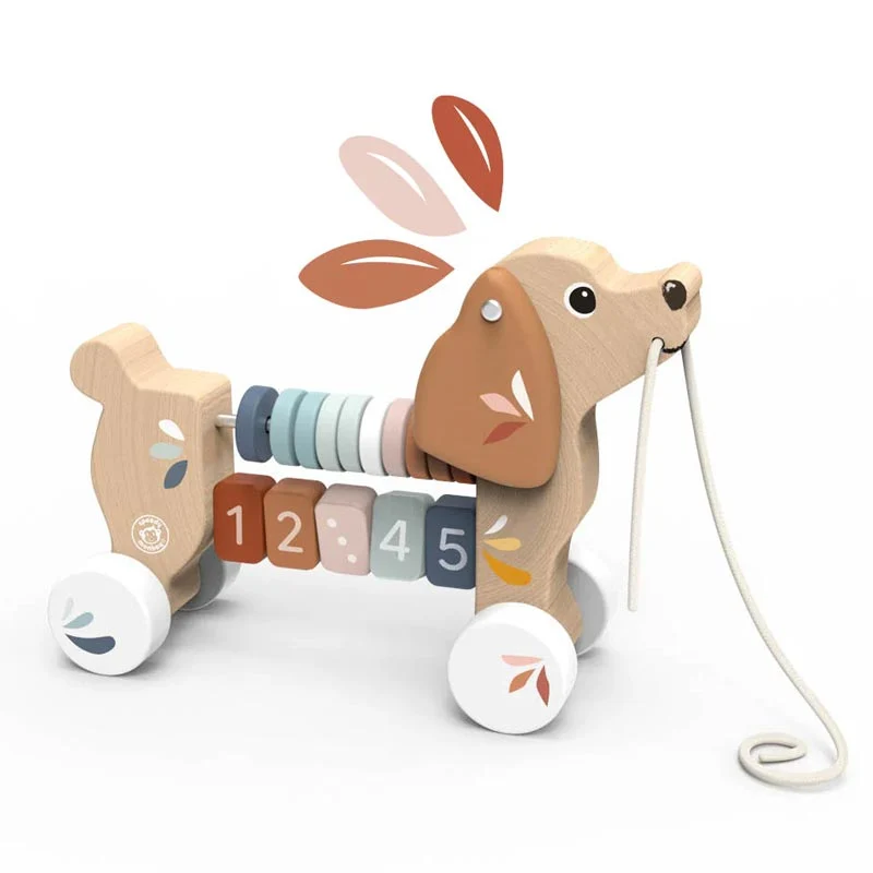 Speedy Monkey Dragleksak Puppy Pull Along