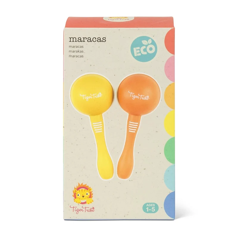 Tiger Tribe Maracas (2-pack)