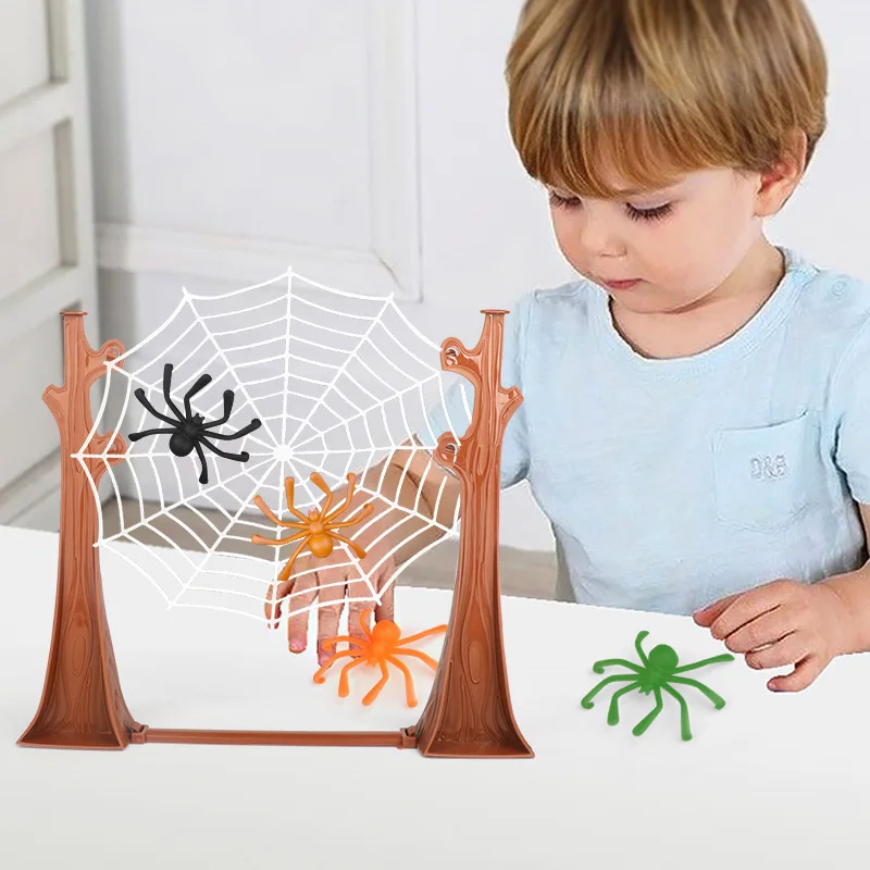 SpiderJump - Roligt nät - Brädspel med spindlar