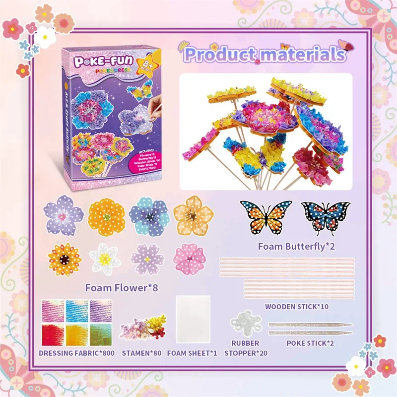 DIY Flower Poke Art – Kreativt & lärorikt – Blomsterpysselpaket