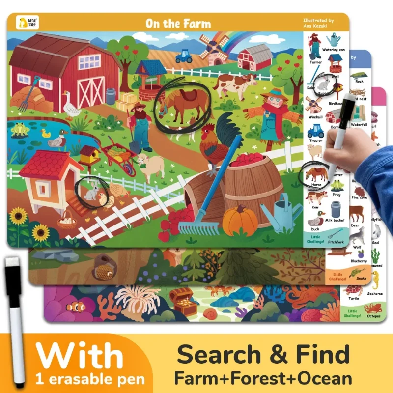 Search and Find Game – Lärande & lek – Aktivitetsbok