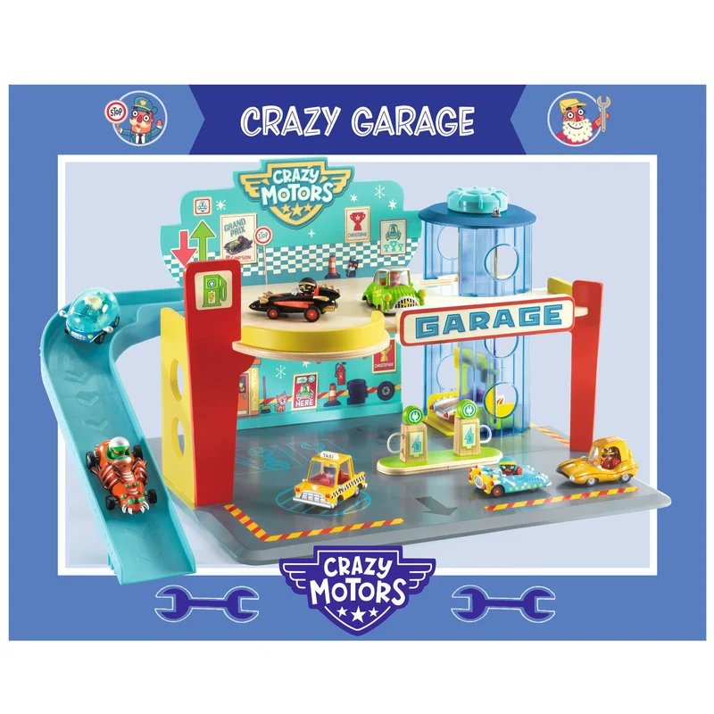 Djeco Garage Crazy Motors