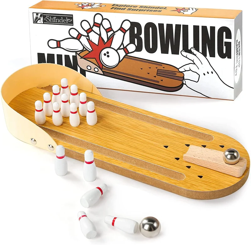 Träleksaker - Mini Bowling Game - Bowlingbana i trä