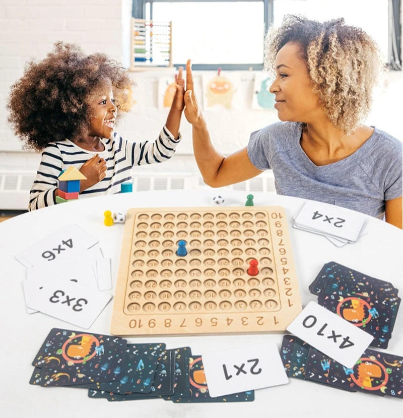 Träleksaker - Lär ditt barn mattetabeller på ett enkelt sätt! - Matematikbräda