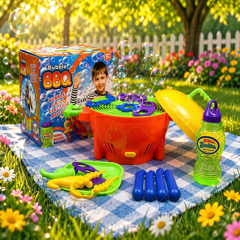 BBQ Bubble Maker – Lekfullt & interaktivt – Bubbelblåsning BBQ