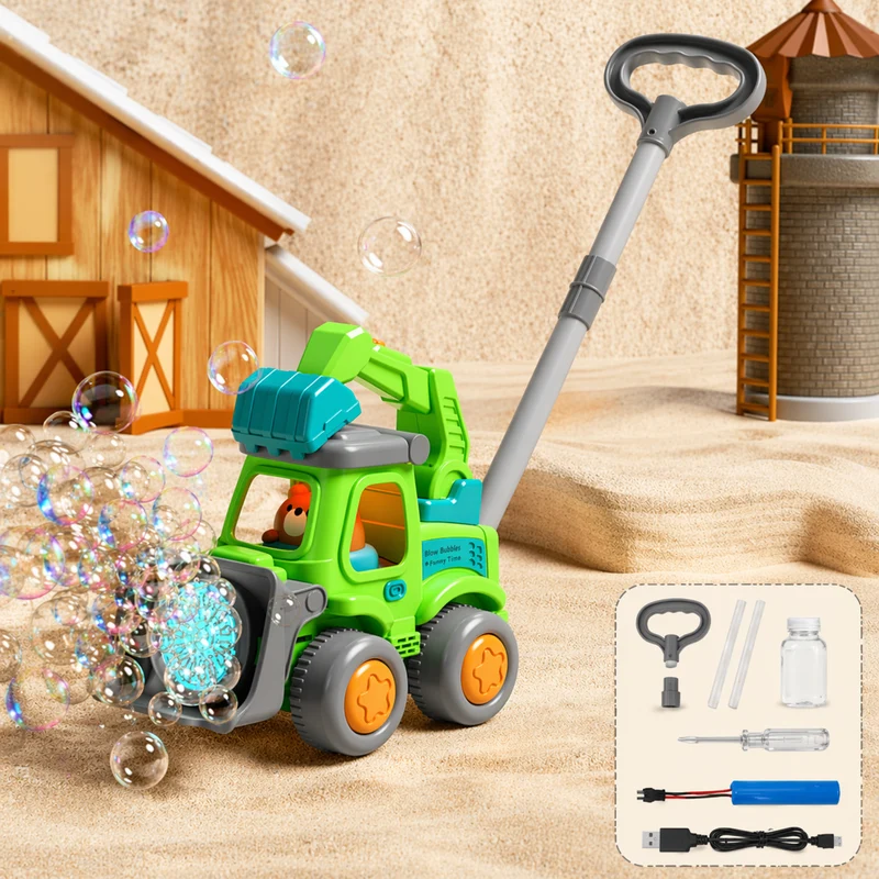 Bubble Blower – Lekfullt & roligt – Bubbelblåsande skjutvagn