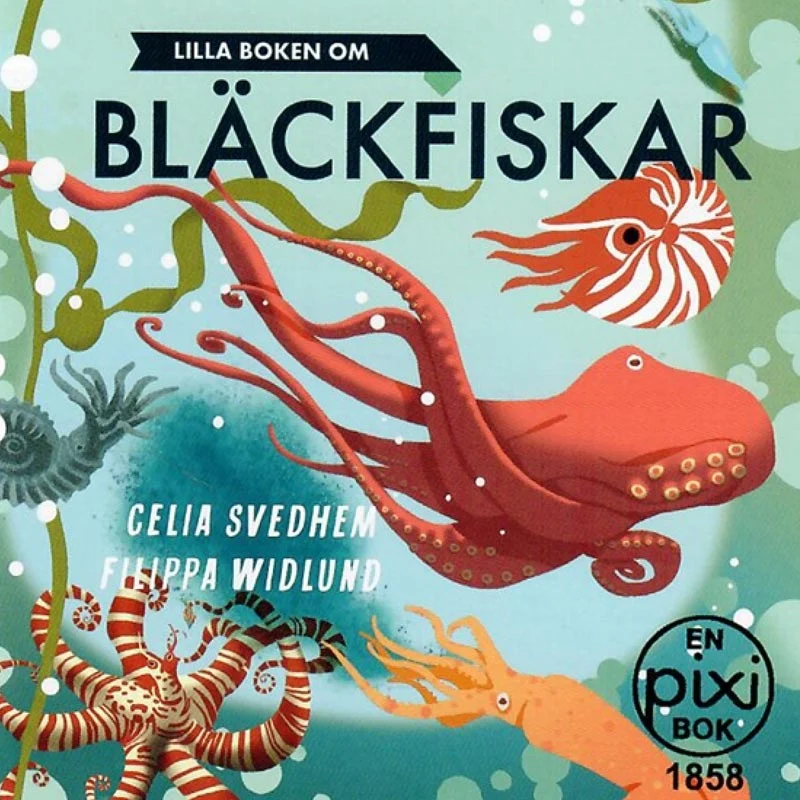 Lilla boken om bläckfiskar av Celia Svedhem och Filippa Widlund (Pixibok)