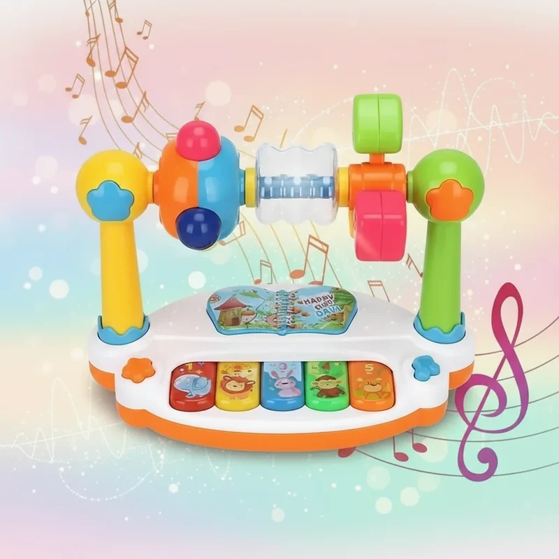 SmartSound – Musik & Ljus – Vridbar leksakspiano