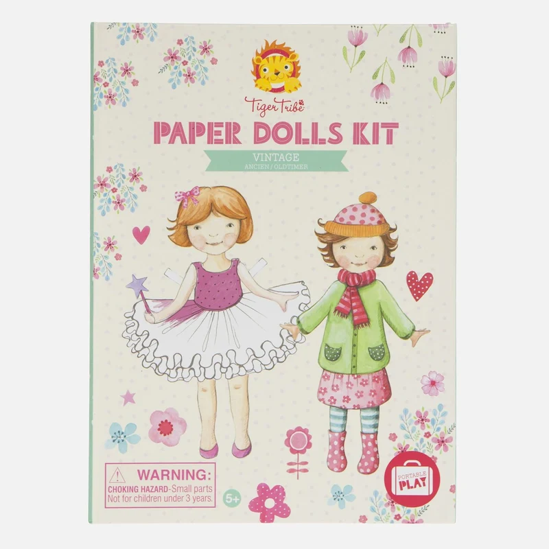 Tiger Tribe Pappersdockor Paper Doll Kit - Vintage