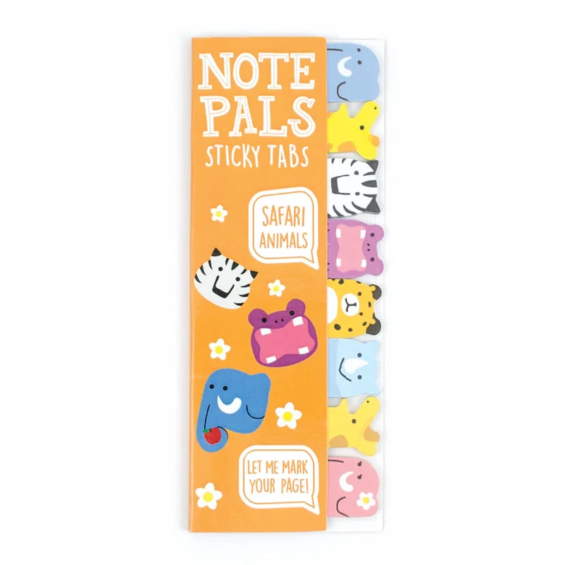 Ooly Note Pals Klisterflikar Safari Animals