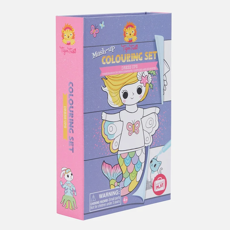 Tiger Tribe Pysselbok Mash-up Colouring Set Dress Ups