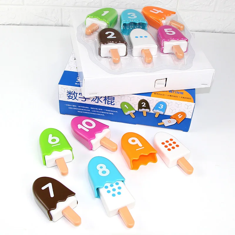 Maths Popsicles - Sifferskoj med glass - Matematikspel