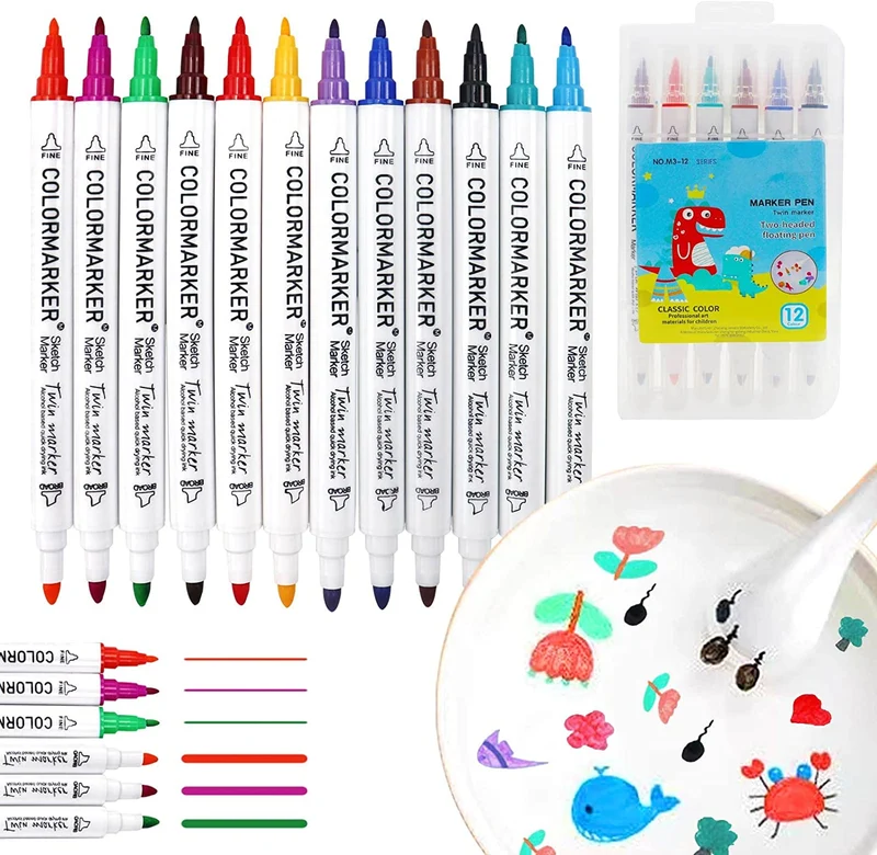 Magic Water Pen | Skapa kreativa konstverk i vatten - Vattenmålning (+ GRATIS keramiksked)