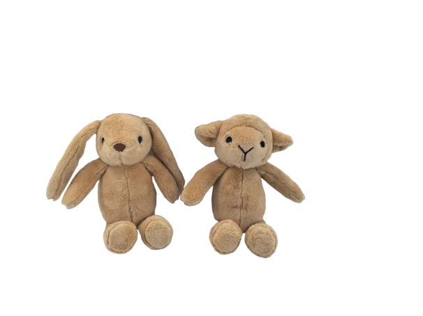 Carlo Baby Presentset med brun kanin & lamm